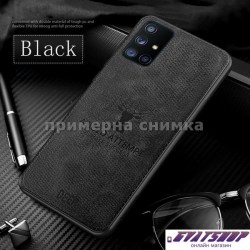 Samsung Galaxy A12 DEER силиконов гръб -черен gvatshop3
